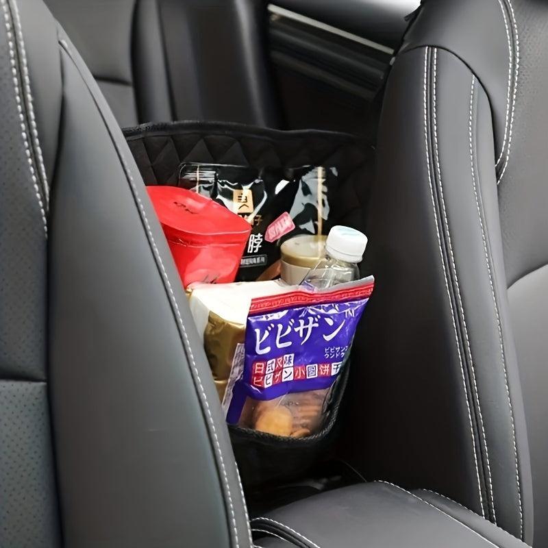 Car Seat Gap Filler PU Leather Storage Bag Organizer