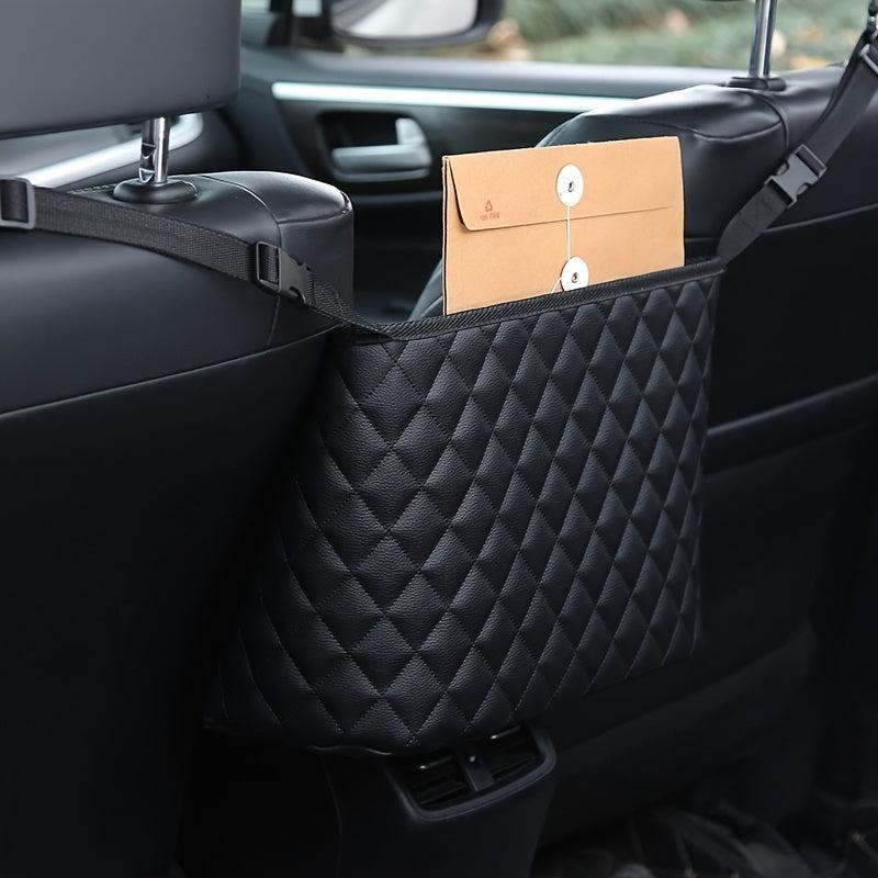 Car Seat Gap Filler PU Leather Storage Bag Organizer