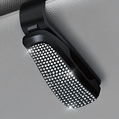 Car Glasses Holder With Rhinestones