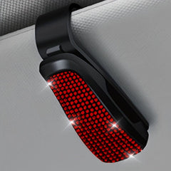 Car Glasses Holder With Rhinestones