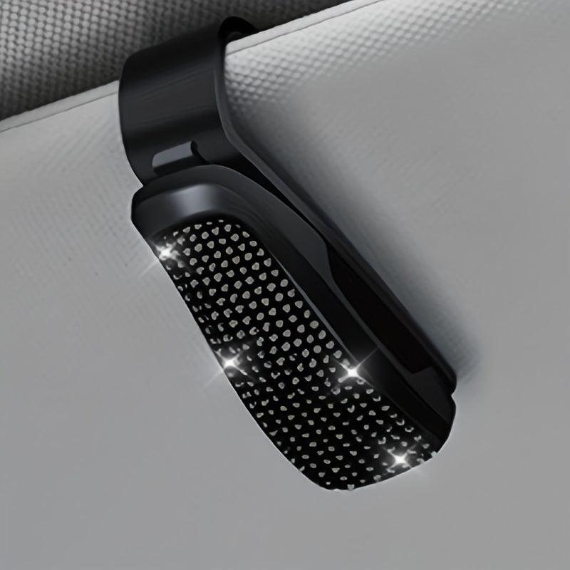 Car Glasses Holder With Rhinestones