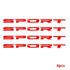 4pcs Sports Car Stickers - Personalize Your Vehicle with Style