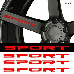 4pcs Sports Car Stickers - Personalize Your Vehicle with Style