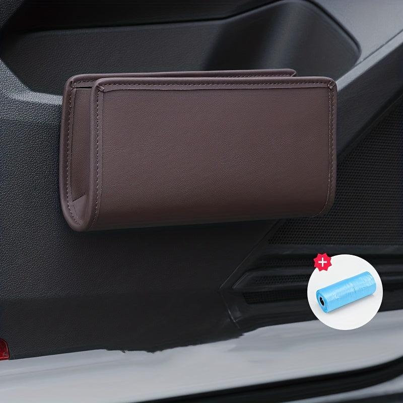 Car Side Door Hanging Storage Box Seat Back Folding Storage Box Trash Can
