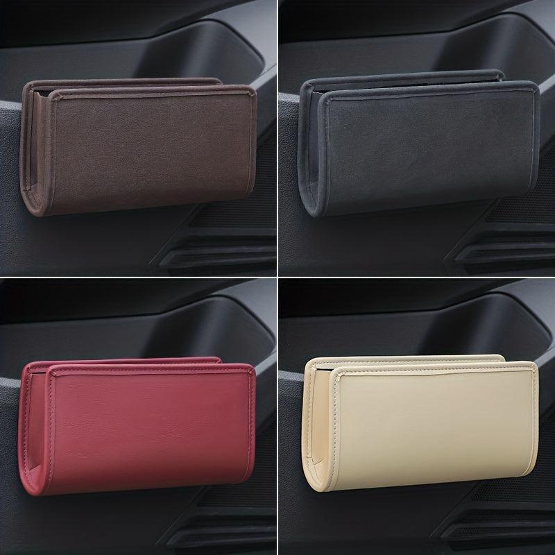 Car Side Door Hanging Storage Box Seat Back Folding Storage Box Trash Can