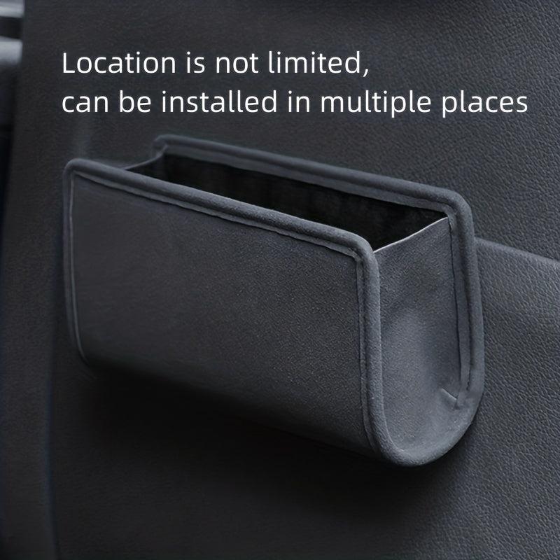 Car Side Door Hanging Storage Box Seat Back Folding Storage Box Trash Can
