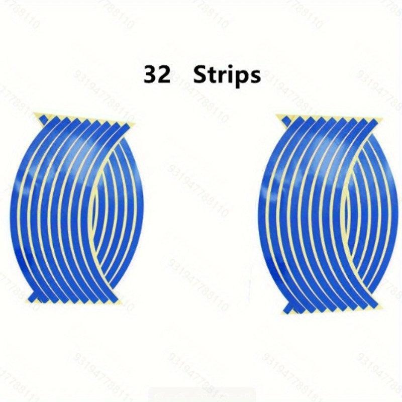 32 Pcs Reflective Wheel Rim Stickers, Enhance Vehicle Look