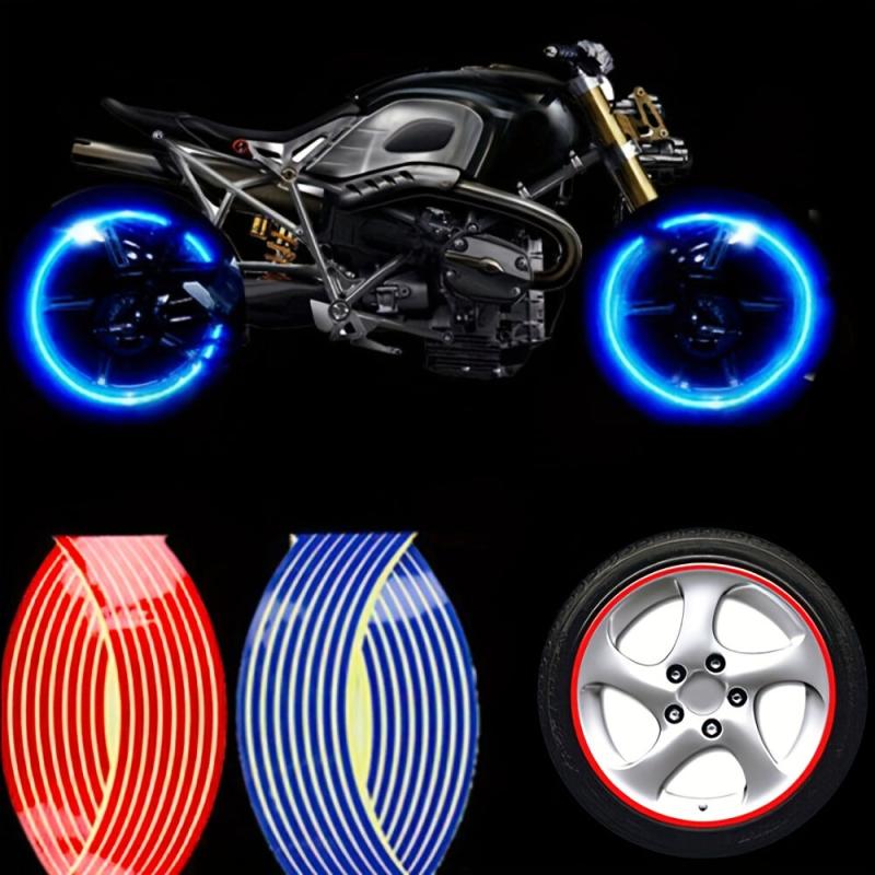 32 Pcs Reflective Wheel Rim Stickers, Enhance Vehicle Look