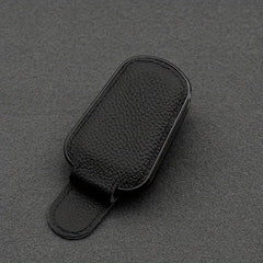 Car Visor Magnetic Leather Eyeglasses Holder