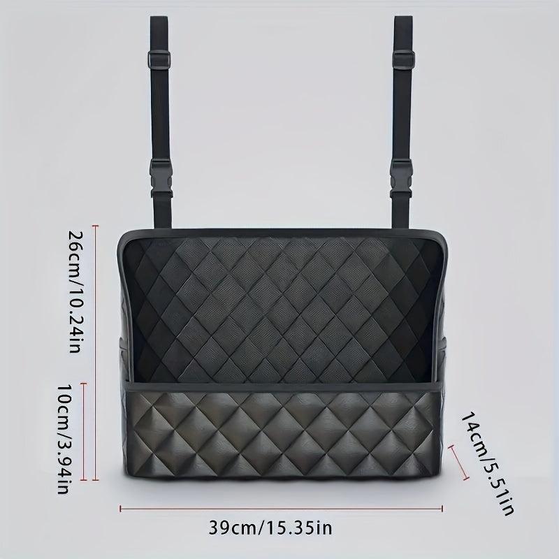 Car Net Pocket Handbag Holder PU Leather Seat Back Organizer For Handbags