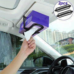 Car Tissue Box Hanging Sun Visor Tissue Clip Tray Box Cover