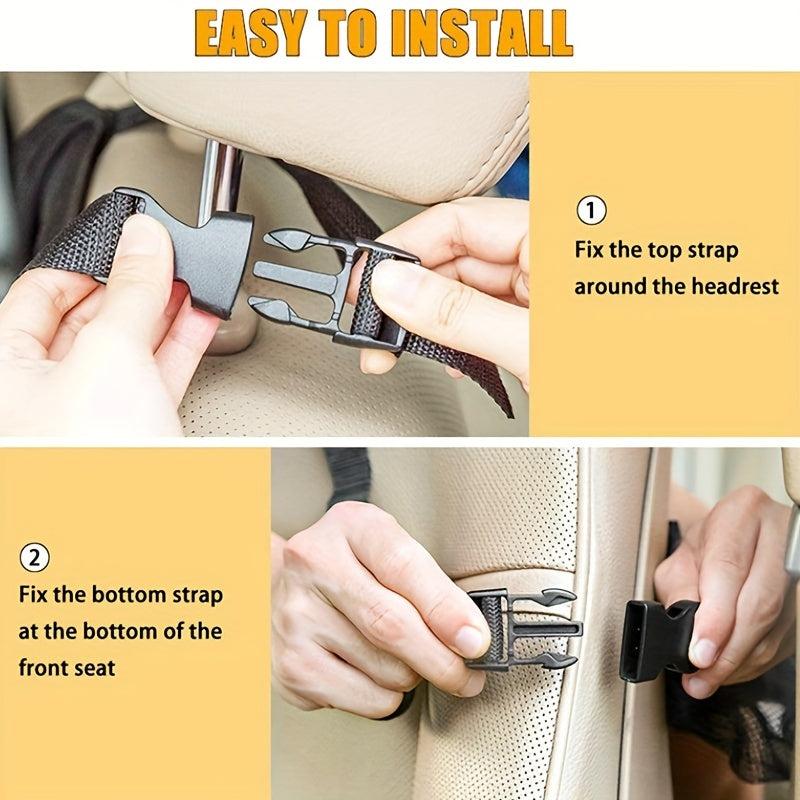 Car Seat Back Anti-kick Bag Car Storage Bag Oxford Cloth Storage Bag