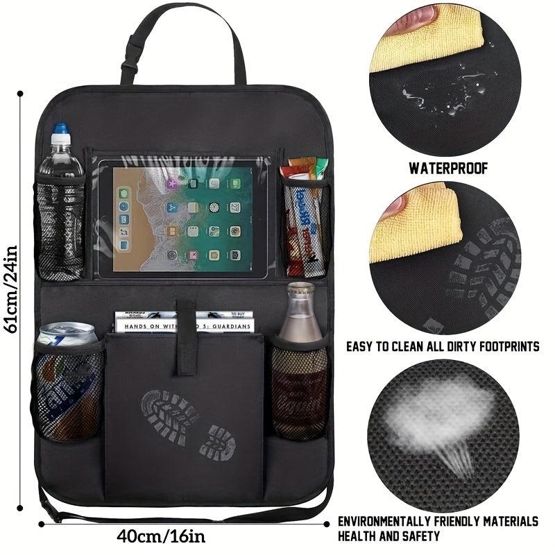 Car Seat Back Anti-kick Bag Car Storage Bag Oxford Cloth Storage Bag