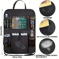 Car Seat Back Anti-kick Bag Car Storage Bag Oxford Cloth Storage Bag