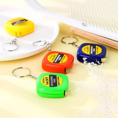 Mini Tape Measure with Car Keychain Attachment