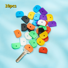10pcs Colorful Silicone Keycap Set for Easy Key Identification