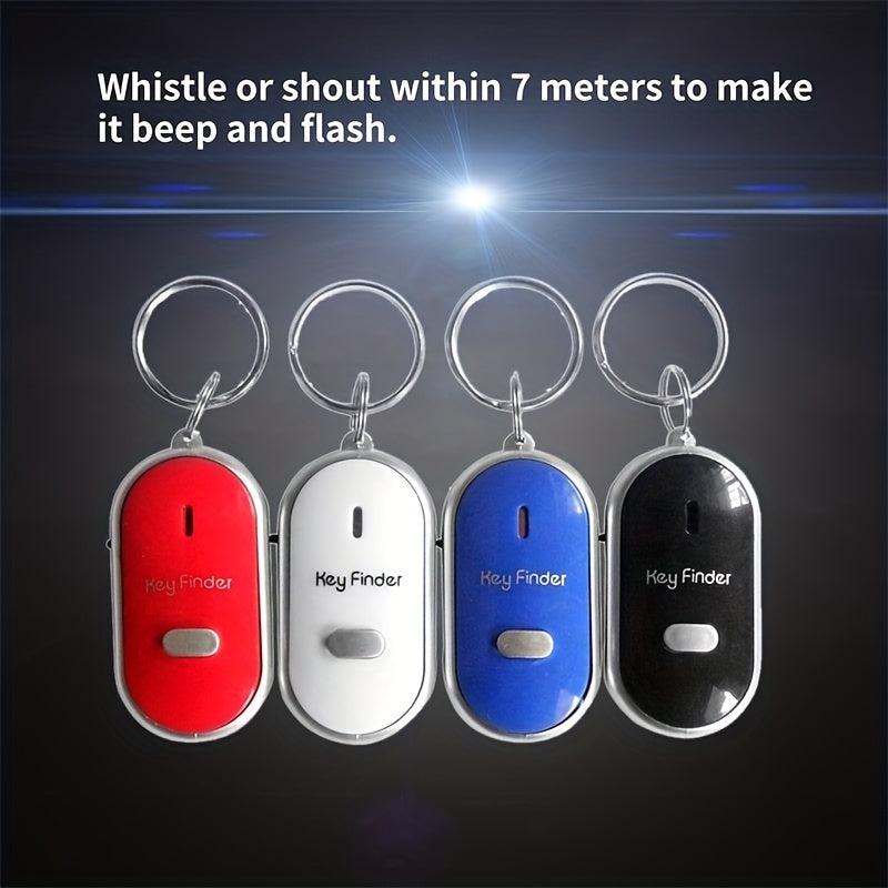 LED Whistle Key Finder Flashing Beeping Sound Control Alarm