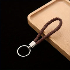 Retro Hand Woven Metal Car Key Chain Anti Loss Buckle