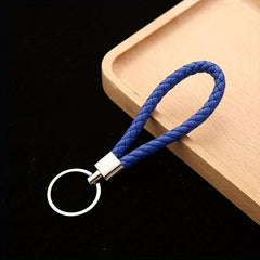 Retro Hand Woven Metal Car Key Chain Anti Loss Buckle