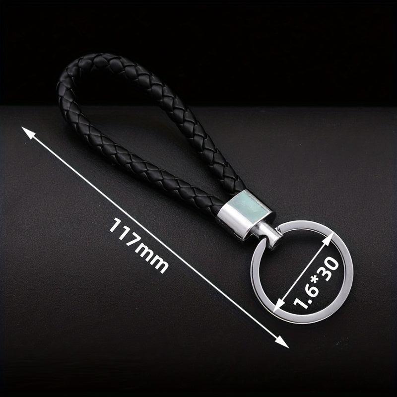 Retro Hand Woven Metal Car Key Chain Anti Loss Buckle