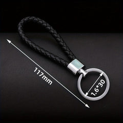 Retro Hand Woven Metal Car Key Chain Anti Loss Buckle