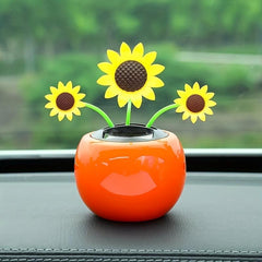 Car Solar Swing Sun Flower Shaking Head Car Decoration