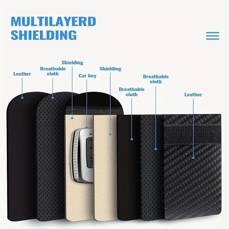 Car Key Signal Blocking Bag Keyless Entry Car Key Bag For Car Security