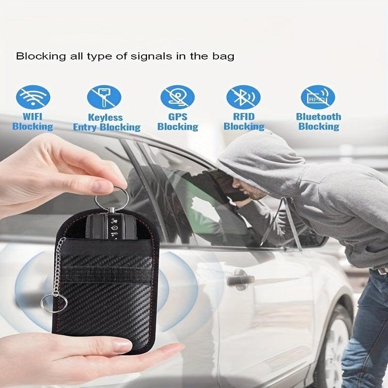 Car Key Signal Blocking Bag Keyless Entry Car Key Bag For Car Security