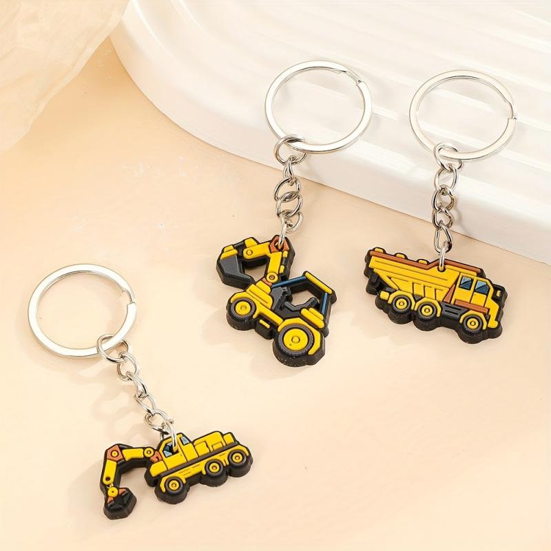 3pcs Engineering Car Key Chain Creative Style Personality