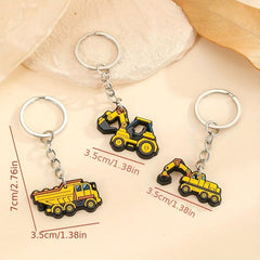 3pcs Engineering Car Key Chain Creative Style Personality