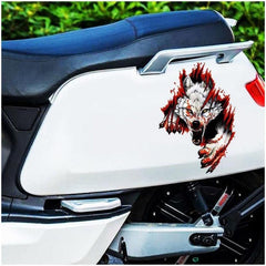 3D Realistic Wolf Head Car Hood Door Scratch Cover Sticker