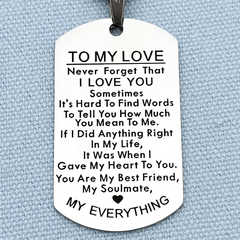 Love Keychain Gift For Husband Wife Anniversary Valentine's Birthday