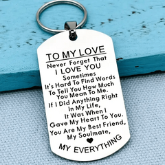 Love Keychain Gift For Husband Wife Anniversary Valentine's Birthday