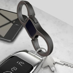 Creative Metal Waist Keychain Double Headed Car Key Ring Gift