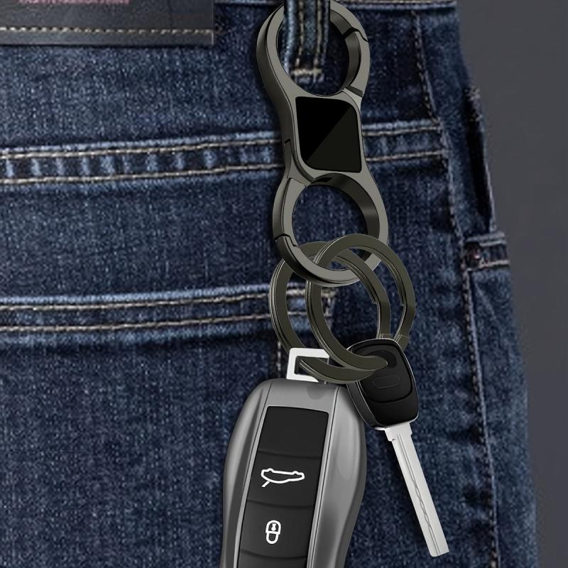 Creative Metal Waist Keychain Double Headed Car Key Ring Gift