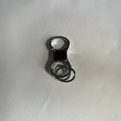 Creative Metal Waist Keychain Double Headed Car Key Ring Gift