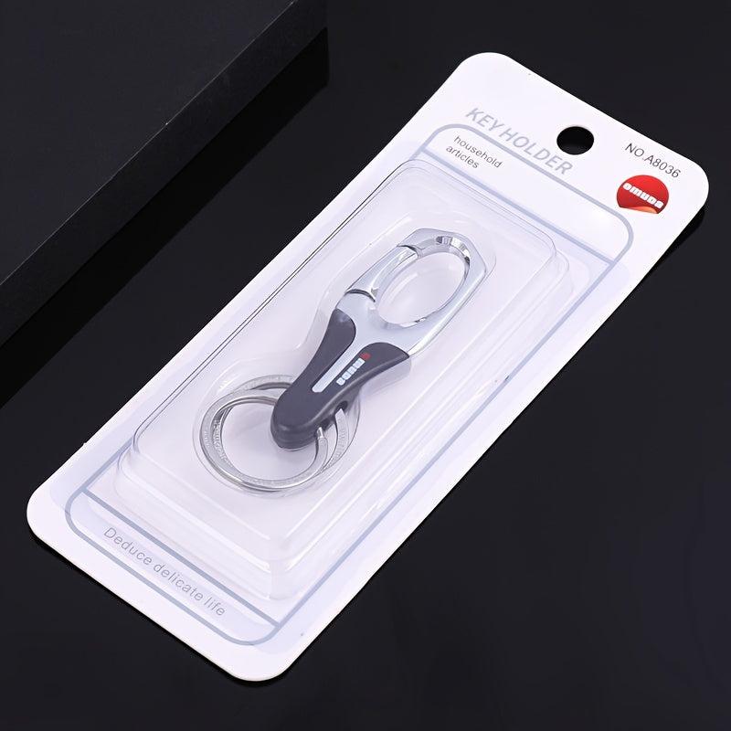 Metal Car Keychain Business Waist Hanging Keychain Gentleman Keyring