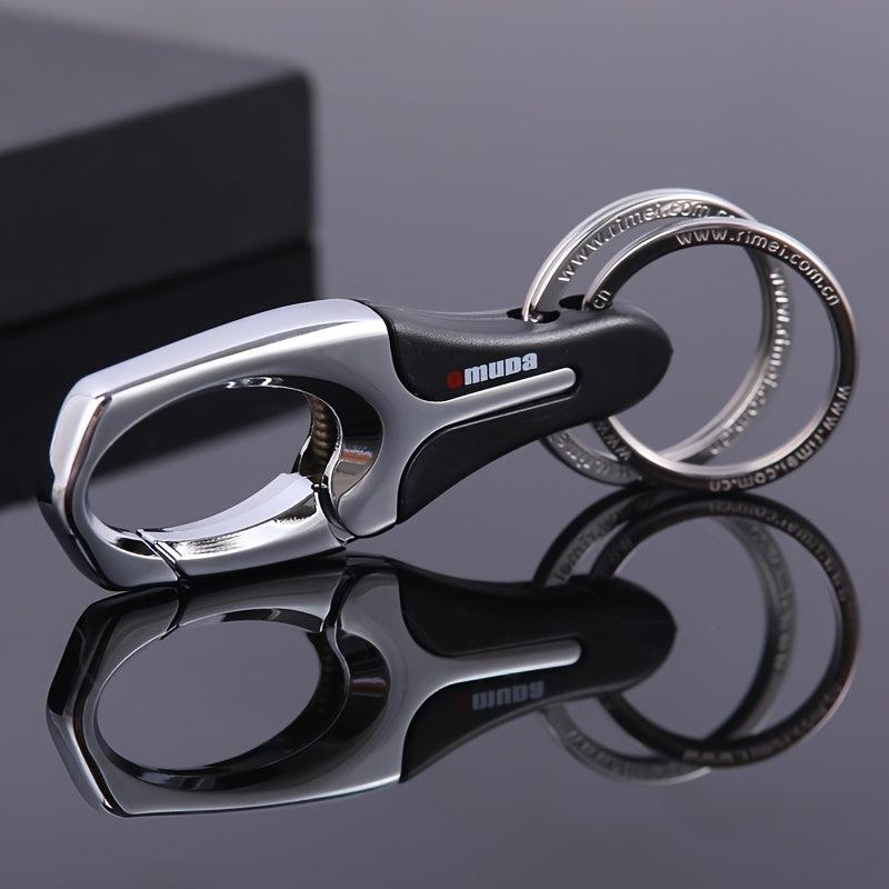 Metal Car Keychain Business Waist Hanging Keychain Gentleman Keyring