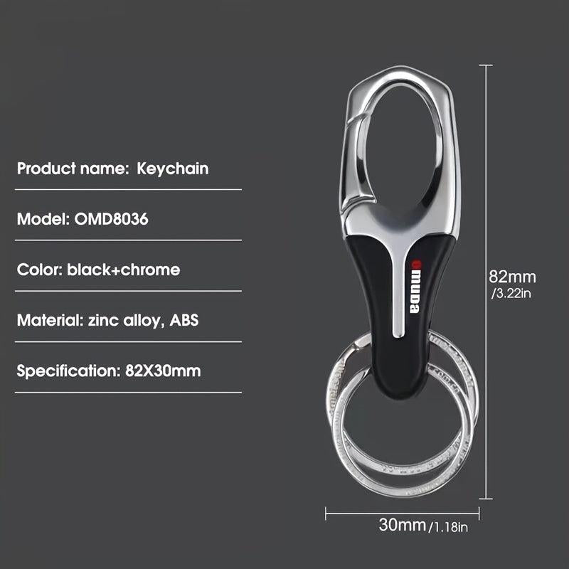 Metal Car Keychain Business Waist Hanging Keychain Gentleman Keyring