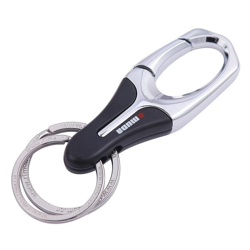 Metal Car Keychain Business Waist Hanging Keychain Gentleman Keyring