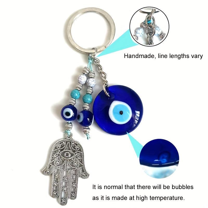 Evil Eye Hand Of Fatima Alloy Keychain Pendant