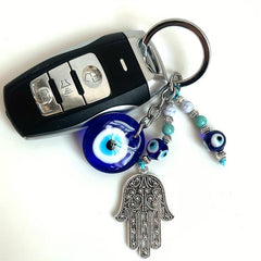Evil Eye Hand Of Fatima Alloy Keychain Pendant