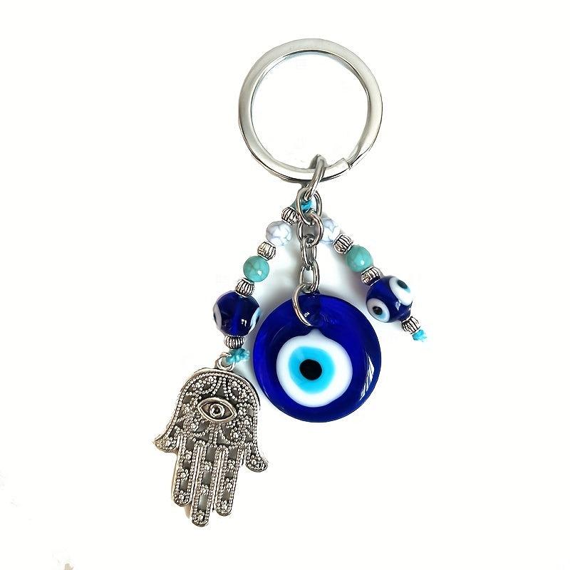 Evil Eye Hand Of Fatima Alloy Keychain Pendant