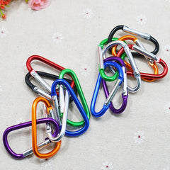 10 Pack Heavy Duty Carabiner Keychains for Outdoor Activities