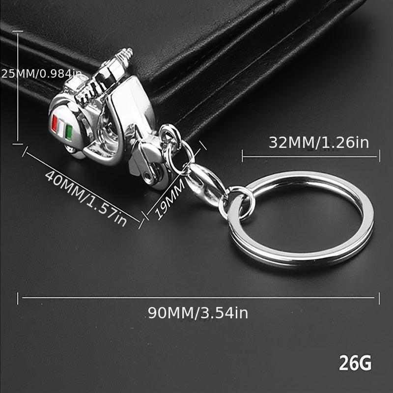 Mini Motocycle Car Key Holder With Key Ring Metal 3D Motocyle Model Key Chains