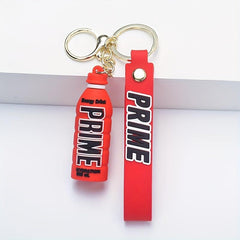 Soft Plastic Drink Bottle Doll Key Chain Car Decoration Gift