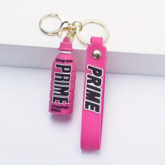 Soft Plastic Drink Bottle Doll Key Chain Car Decoration Gift
