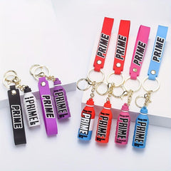 Soft Plastic Drink Bottle Doll Key Chain Car Decoration Gift