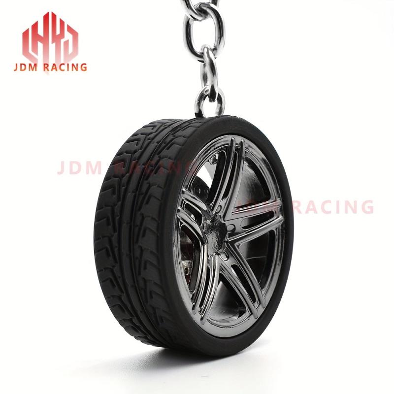 Hot RIM Car Wheel Hub Keychain Key Ring Brake Discs Tire Auto Key Chain