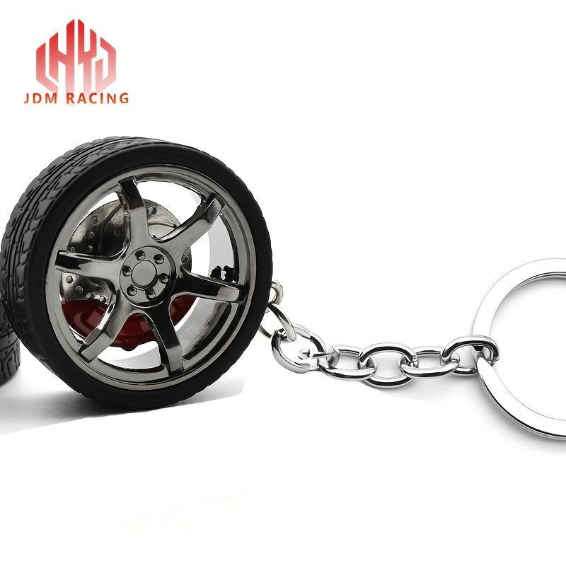 Hot RIM Car Wheel Hub Keychain Key Ring Brake Discs Tire Auto Key Chain